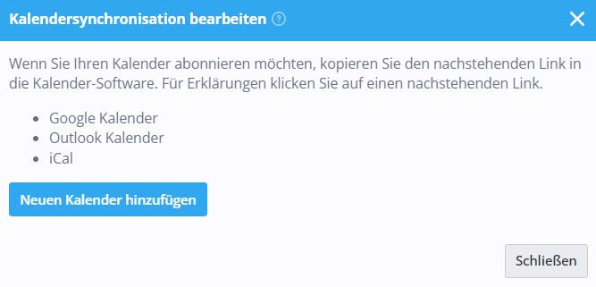 Kalender Synchronisation