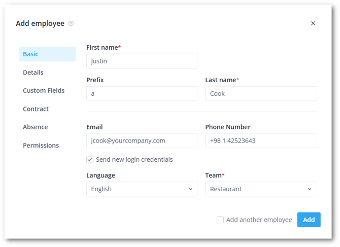 Add employee modal EN-shdw