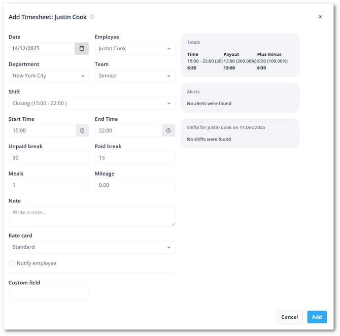 Add timesheet EN-shdw
