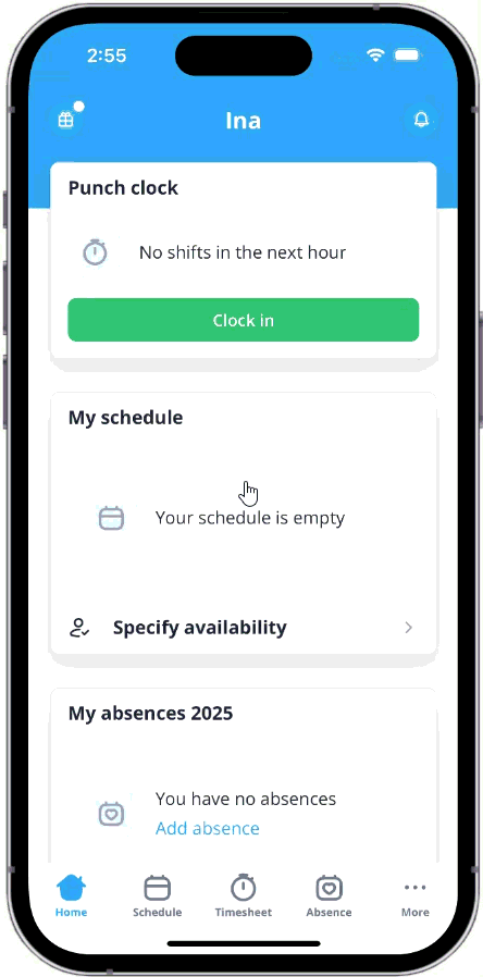 Add timesheet mobile-looped