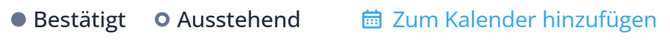 Add to calendar button DE
