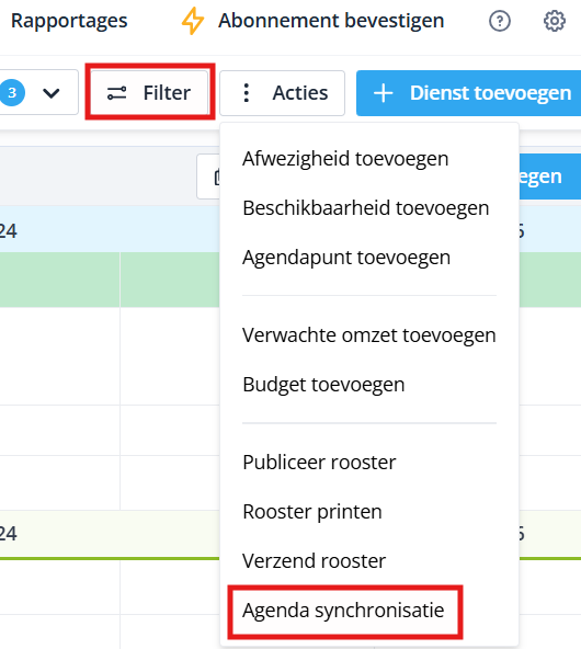 Agenda synchronisatie