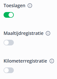 Algemene instellingen urenregistratie