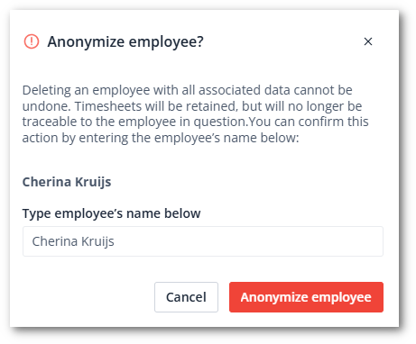 Anonymize employee EN-shdw