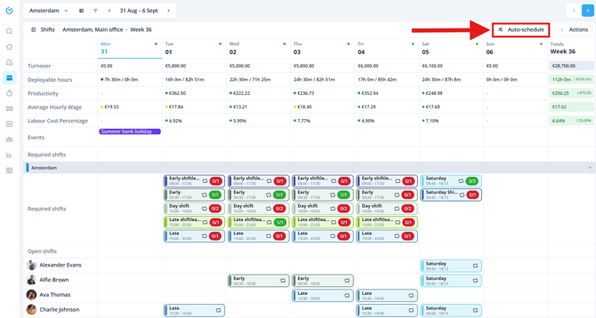 Autoschedule Start button eN