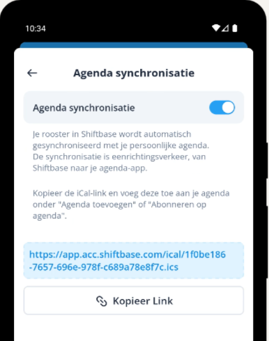 Calendar sync android enable NL