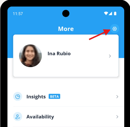 Calendar sync android settings