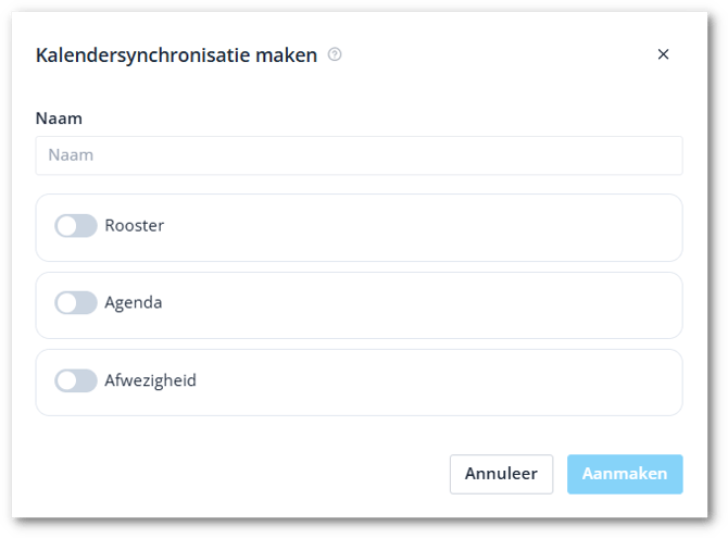 Calendar sync configure NL-shwd