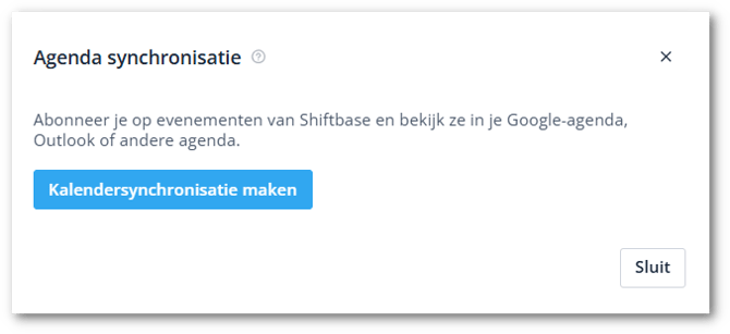 Calendar sync create NL-shdw