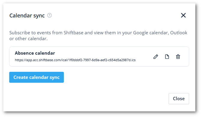 Calendar sync success-shdw
