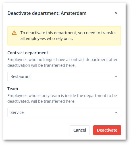 Deactivate department model EN-shdw
