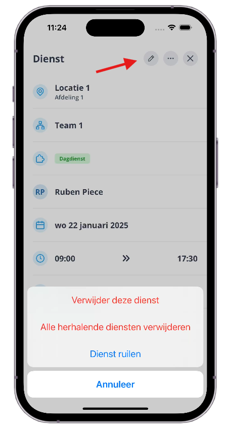 Dienst ruilen mobiel