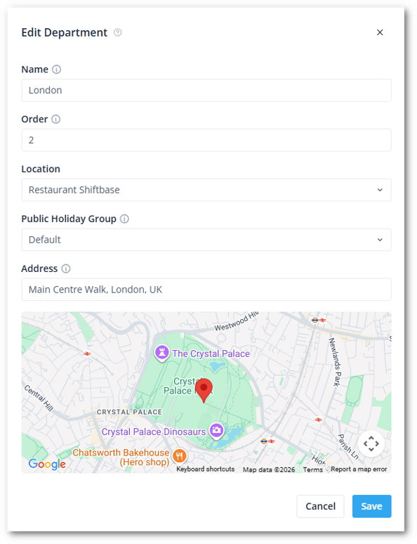 Edit department EN-shdw