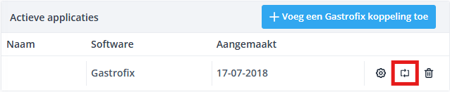 Gastrofix active applications edit mapping NL