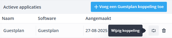 Guestplan change settings NL
