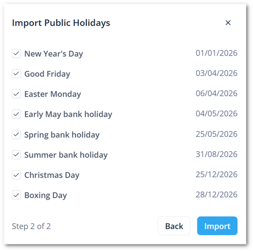 Import public holidays step 2 new EN-shdw