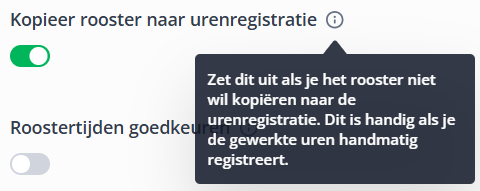 Kopieer rooster naar urenregistratie