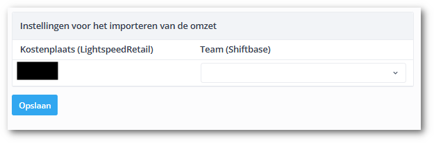 Kostenplaats koppelen