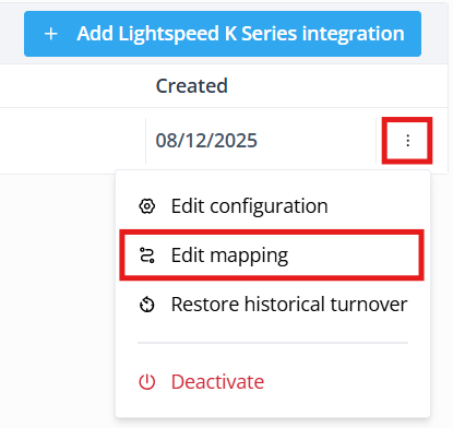 Lightspeed K edit mapping EN