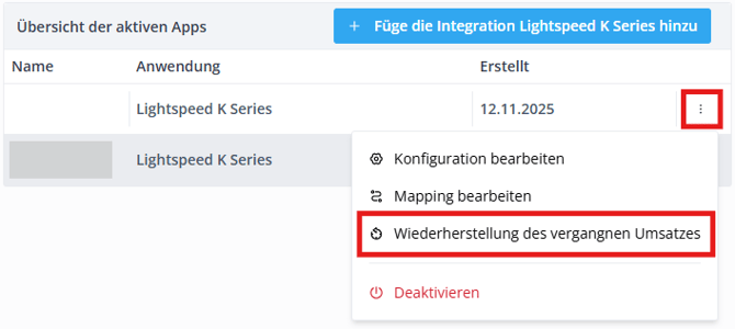 Lightspeed K overview edit turnover DE