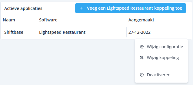 Lightspeed L edit configuration NL