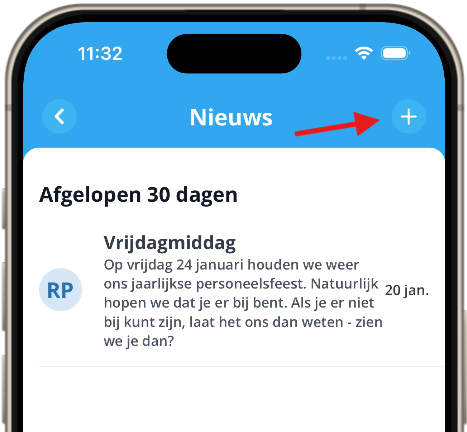 Nieuw nieuwsbericht plus