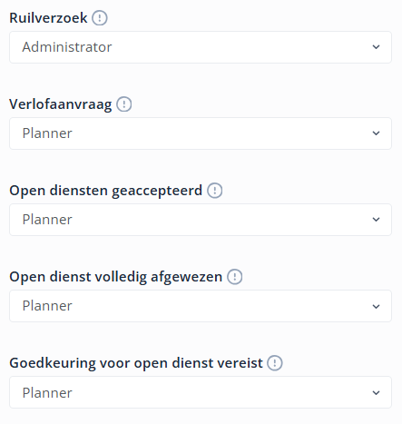 Notifications Schedule NL