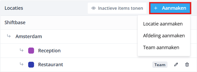 Organisation Create NL