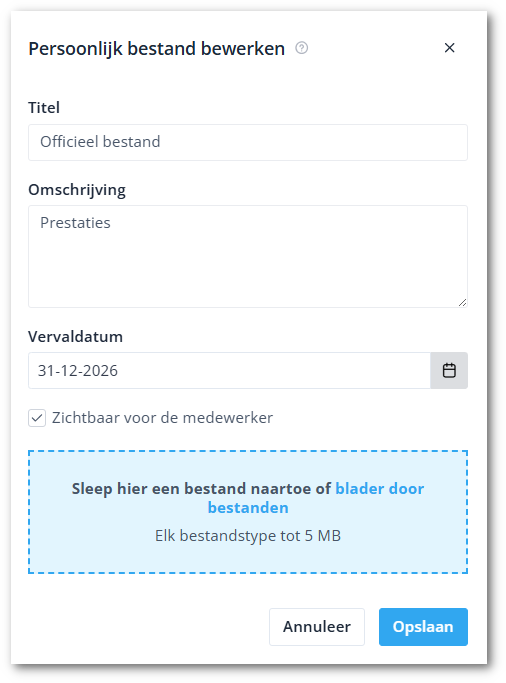 Personal files modal NL-shdw