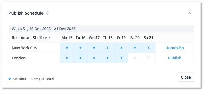 Publishing schedule action EN-shdw