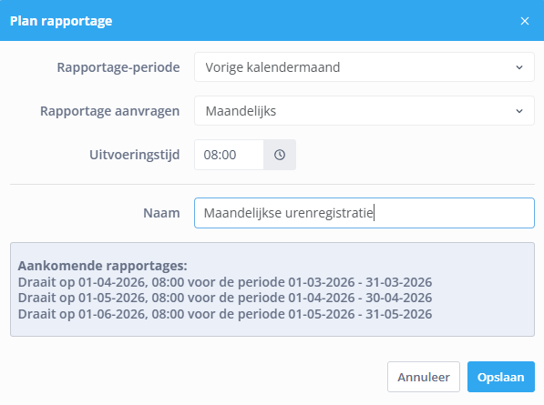 Reports plan report NL