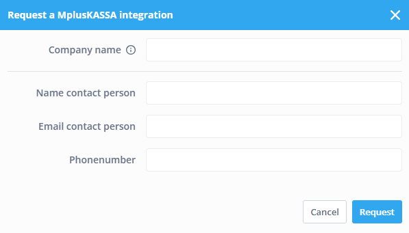 Request a Mpluskassa integration