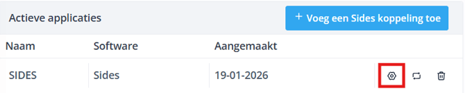 SIDES Edit configuration NL