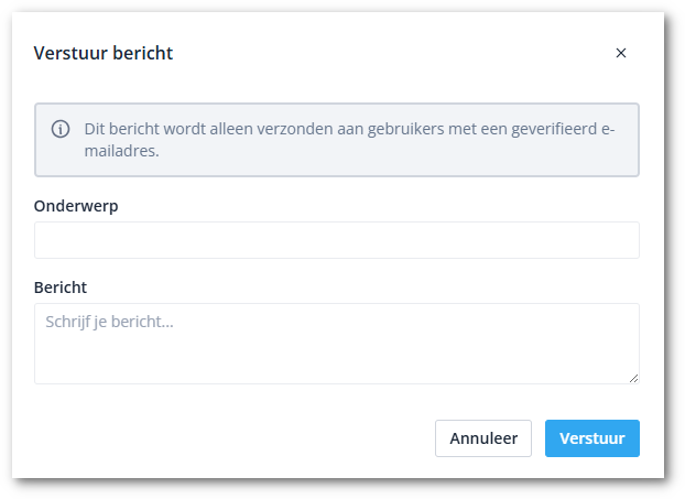 Send messages form NL-shdw