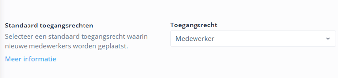 Standaard toegangsrechten