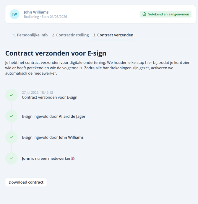Step 3 completed NL