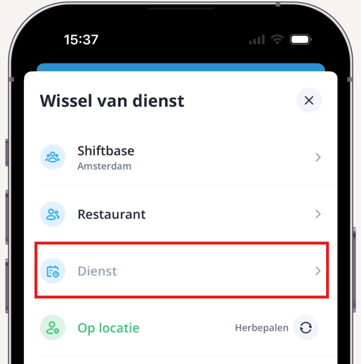 Switch shift Mobile modal NL-1