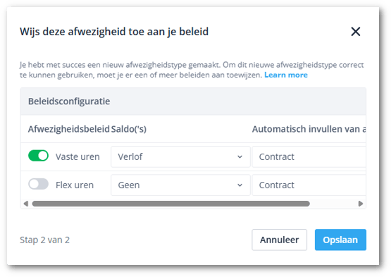 Type toewijzen-sdw