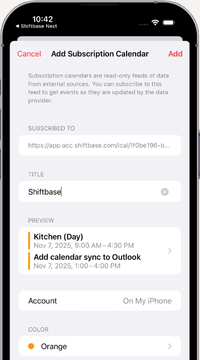 calendar sync apple add calendar NK