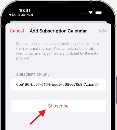 calendar sync apple subscribe NL