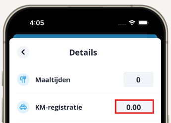 km registratie